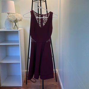 Burgundy formal dress